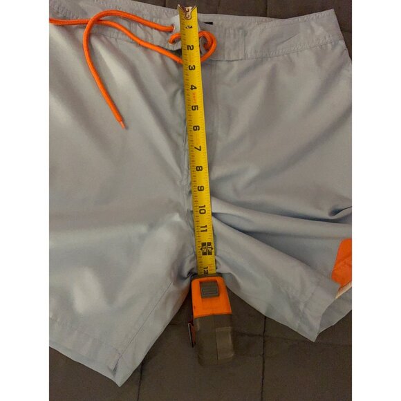 Gap Men’s Swim Trunks Size M Blue Board Shorts Orange Drawstring Quick Dry Logo - Picture 12 of 12